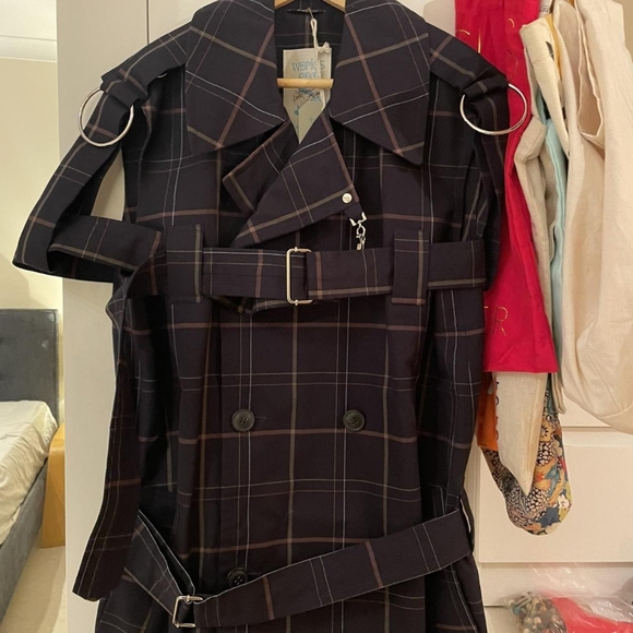 Vivienne Westwood Women's Black and Navy Coat